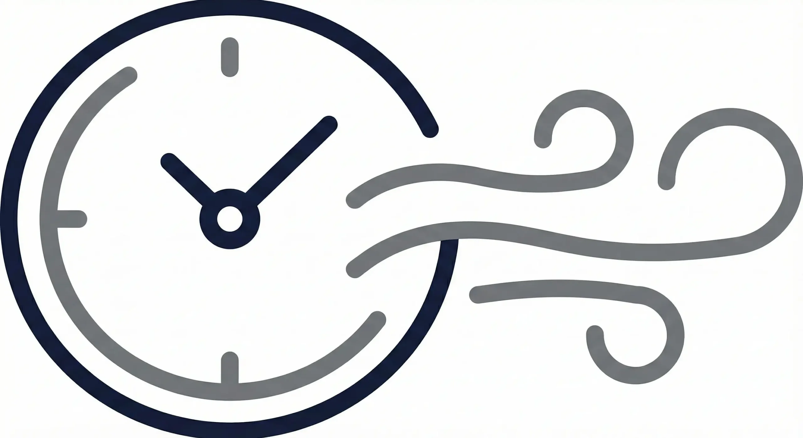 Icon representing defined contact time and ventilation